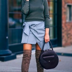 Zara Woman Plaid Wrap Skirt in Mini  NWT